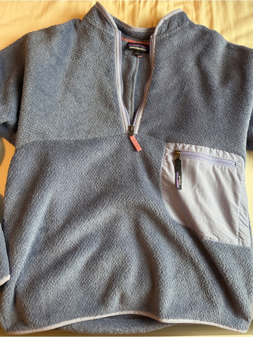 Patagonia Women's Light Gray Half-Zip Fleece Pullover
